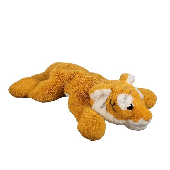 FAO Schwarz 15" Plush Tiger Stuffed Animal Toy Soft Orange White - Picture 3 of 16
